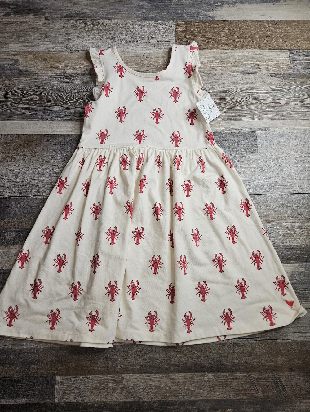 Pink Chicken Girls NEW Lobster Print Dress Size 7